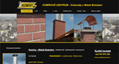 Desktop Screenshot of kominymb.cz