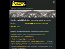 Tablet Screenshot of kominymb.cz